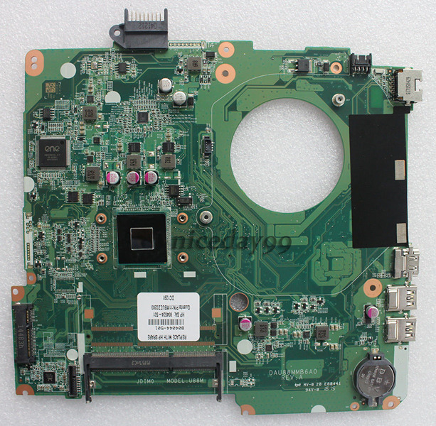 HP 15-F Intel N2840 Laptop Motherboard DAU88MMB6A0 REV:A 732080-001 - Click Image to Close